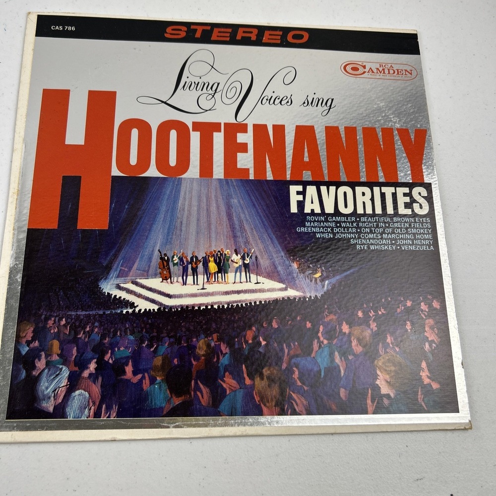 Living Voices Sing Hootenanny Favorites Lp Vinyl 1963 Pop Folk World, & Count US